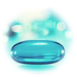 Blue capsule